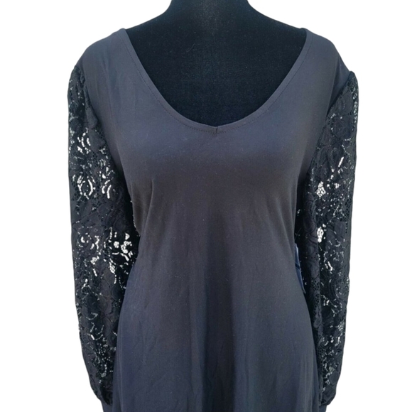 Ultra Flirt Lace-Trim Dress Women's.  Size 1X Juniors. New With Tags $44 - Picture 9 of 11